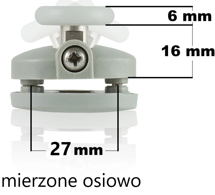 Rolka górna do kabiny prysznicowej – część zamienna