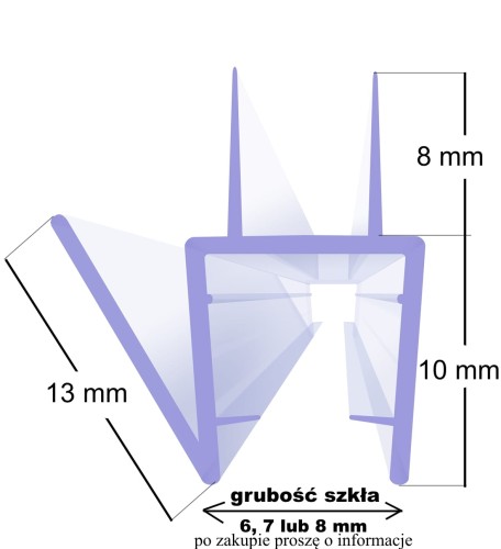 uszczelka do kabiny prysznicowej usz-13- SD-RY3010- wymairy.jpg