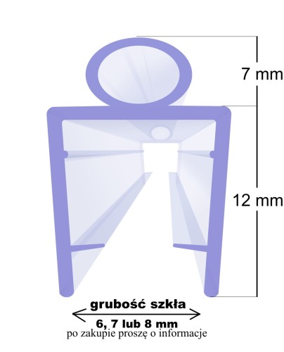 uszczelka do kabiny prysznicowej usz-19- SD-RY3007a- wymiary.jpg