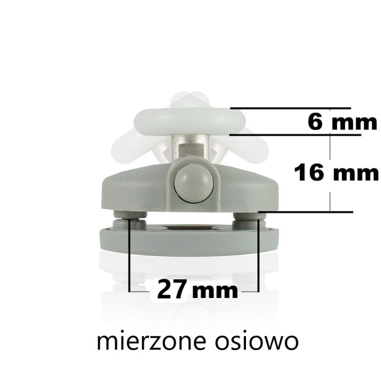 wymiary rolki dolnej do kabiny prysznicowej
